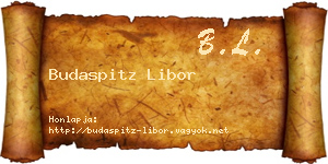 Budaspitz Libor névjegykártya
